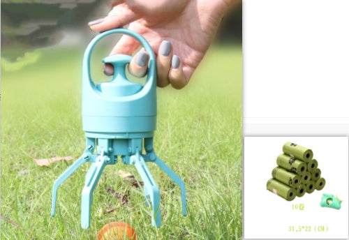 Portable Dog Pooper Scooper with Built-in Bag Dispenser & Eight-Claw Shovel - Cat&Dog Wonderland