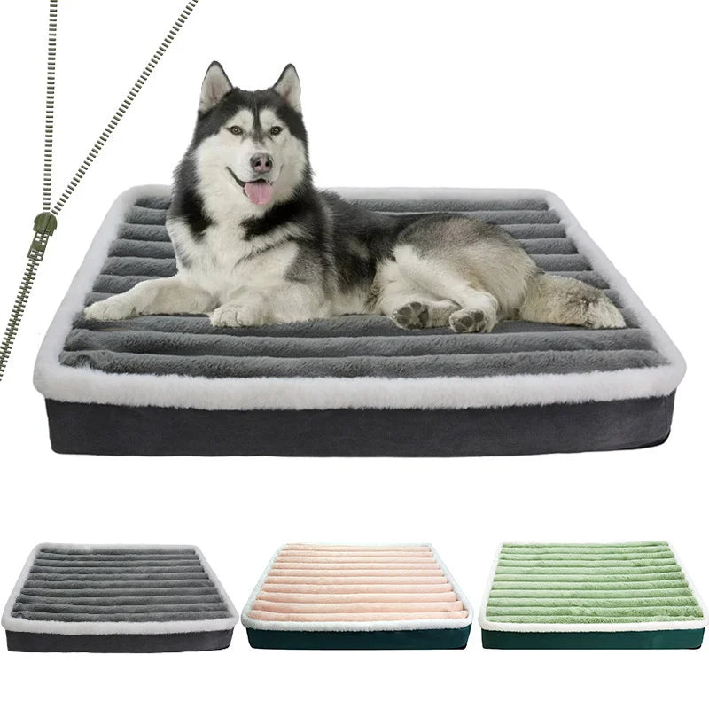 Dog Bed Mat with Removable Zipper for all Dog Sizes– Washable Mattress - Cat&Dog Wonderland