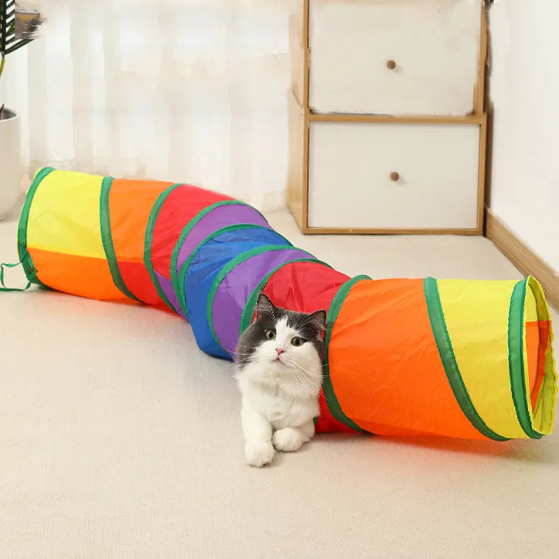 Foldable Cat Tunnel Play Toy – Breathable, Interactive Indoor Cat Fun - Cat&Dog Wonderland