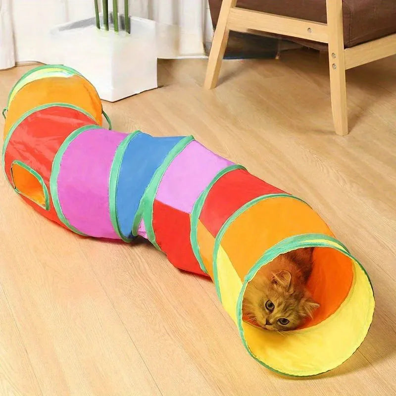 Foldable Cat Tunnel Play Toy – Breathable, Interactive Indoor Cat Fun - Cat&Dog Wonderland