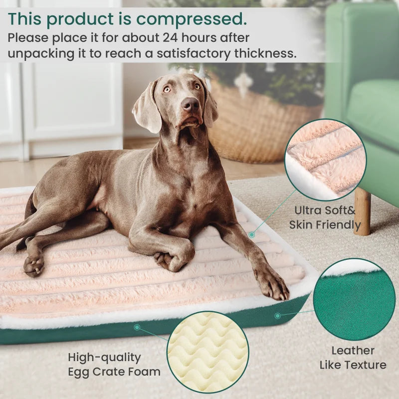 Dog Bed Mat with Removable Zipper for all Dog Sizes– Washable Mattress - Cat&Dog Wonderland