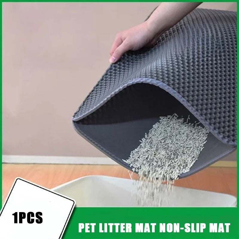 Waterproof Cat Litter Trapping Mat – Double Layer, Non-Slip, Washable Design - Cat&Dog Wonderland