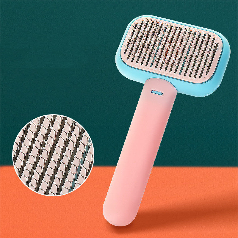 Brush For Cats & Dogs With Stainless Steel For Grooming, Knot Removal, And Massage - Cat&Dog Wonderland